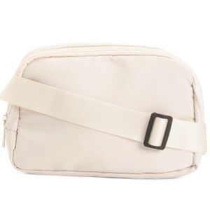 LULLA Collection Ivory Nylon Belt Bag (NWT)